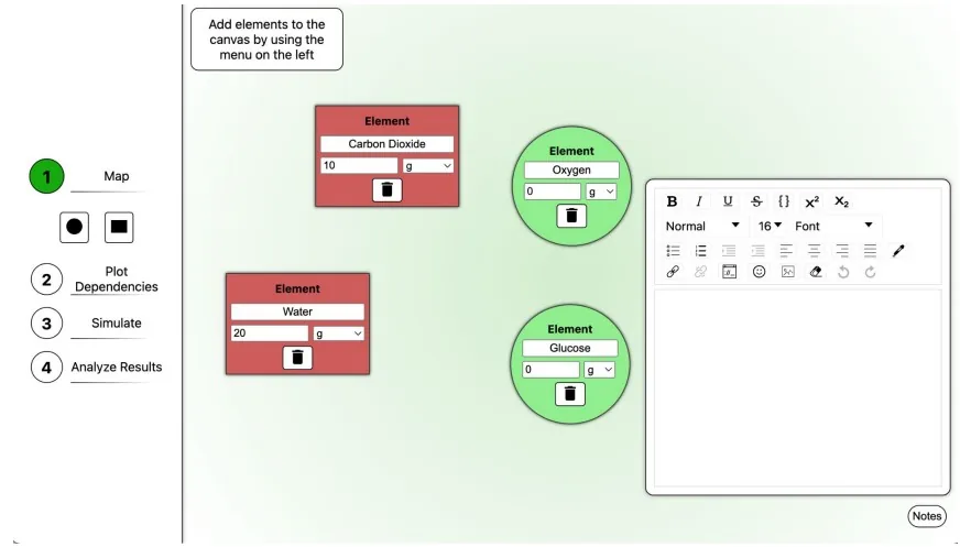 Modeler interface